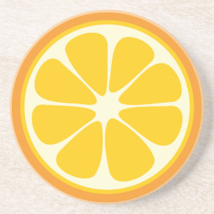 Dessous De Verre En Grès Jus sucré Orange Tropical Agrumes tranche