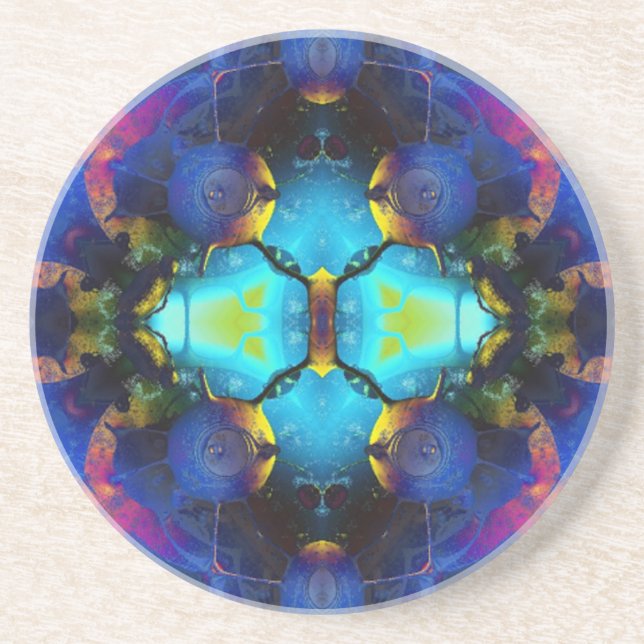 Dessous De Verre En Grès Kaleidoscope 1 (Devant)