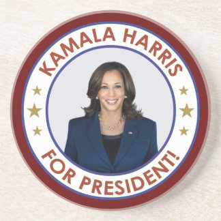 DESSOUS DE VERRE EN GRÈS KAMALA HARRIS PRÉSIDENTE !