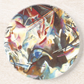 Dessous De Verre En Grès Kandinsky Composition Abstraite VI