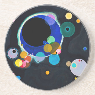 Dessous De Verre En Grès Kandinsky Plusieurs Cercles Artwork