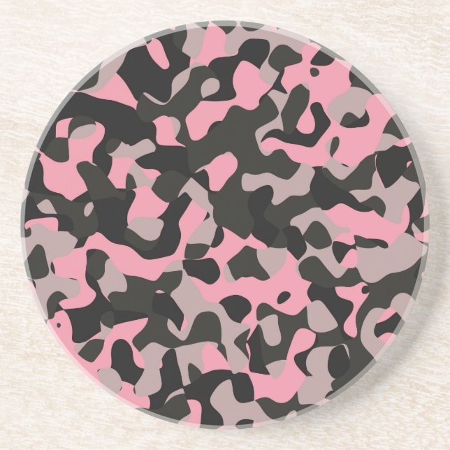 Dessous De Verre En Grès Kitty Camo (Devant)