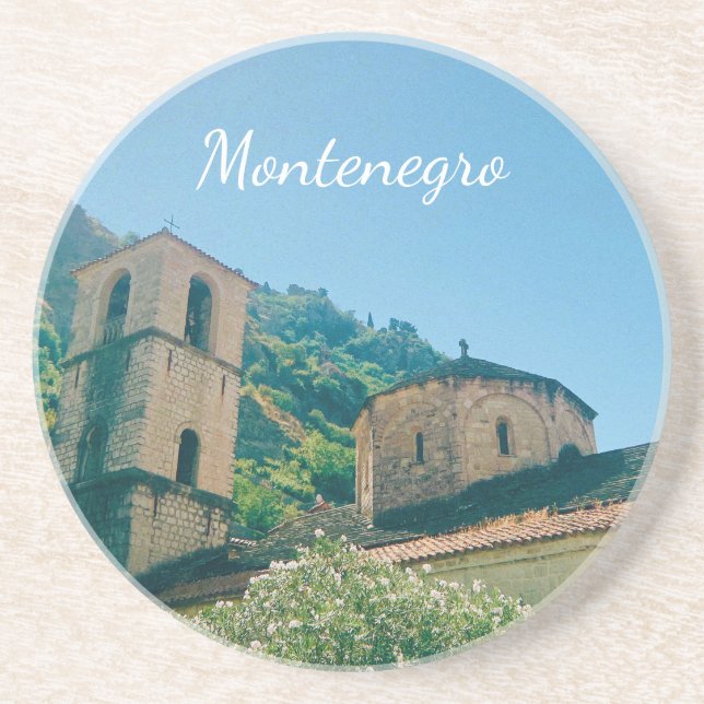 Dessous De Verre En Grès Kotor, Monténégro - Souvenir de voyage (Devant)