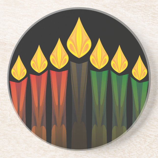 Dessous De Verre En Grès kwanzaa cand (Devant)