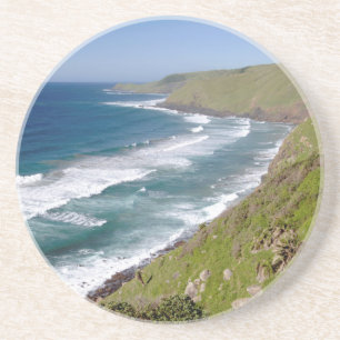 Dessous De Verre En Grès La baie de café Coastal Scenery