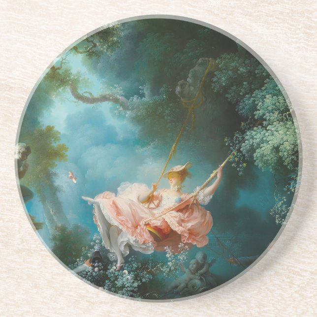 Dessous De Verre En Grès La Balançoire Fragonard (Devant)