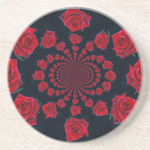 Dessous De Verre En Grès La beauté des Roses : Imaginaire floral