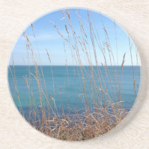 Dessous De Verre En Grès La belle Herbe et Mer