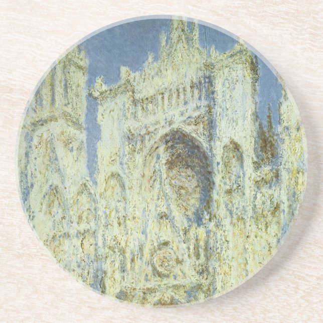 Dessous De Verre En Grès La Cathédrale de Rouen, façade ouest, soleil, Clau (Devant)