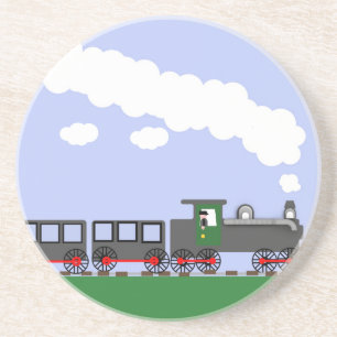 Dessous De Verre En Grès La fête des pères avec Train