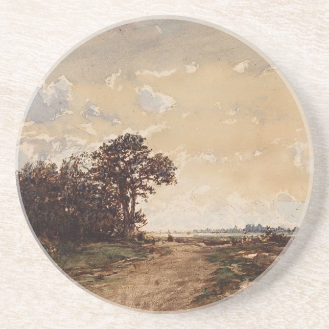 Dessous De Verre En Grès La Forêt De Fontainebleau Aux Environs De Barbizon (Devant)