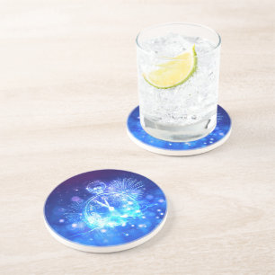 Dessous De Verre En Grès La horloge électrique SlipperyJoe's thrill Nouvel