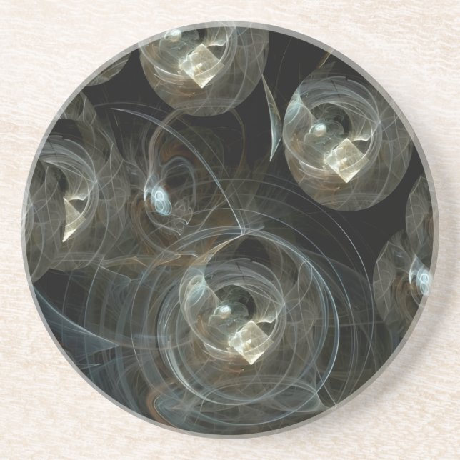 Dessous De Verre En Grès La magie de la lune (Devant)