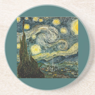 Dessous De Verre En Grès La nuit étoilée de Vincent van Gogh (1889)