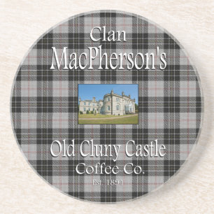 Dessous De Verre En Grès La Old Clan MacPherson's Cluny Castle Coffee Co.