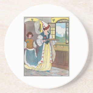 Dessous De Verre En Grès La Reine des Coeurs, Elle a fait des tartes