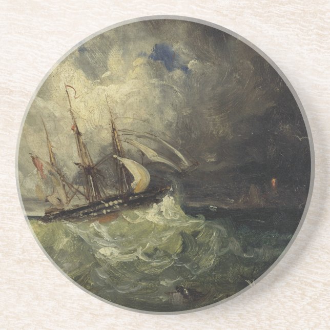 Dessous De Verre En Grès La Tempête - Félix Ziem (Devant)