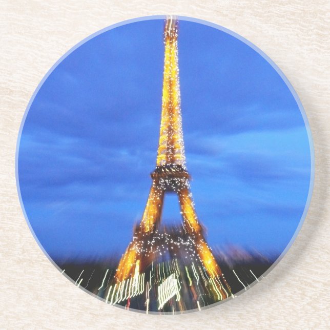 Dessous De Verre En Grès La Tour Eiffel de Paris (Devant)
