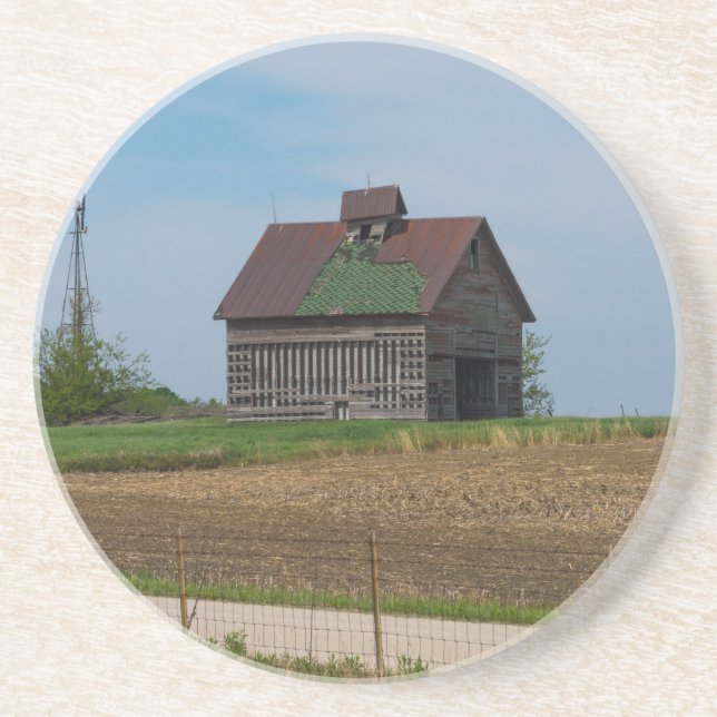 Dessous De Verre En Grès La vie agricole dans l'Illinois (Devant)