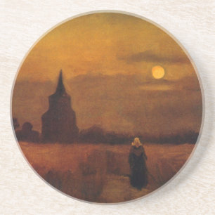Dessous De Verre En Grès La Vieille Tour Dans Les Champs de Vincent van Gog