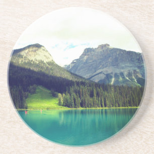 Dessous De Verre En Grès Lac Emerald, Banff, Canada