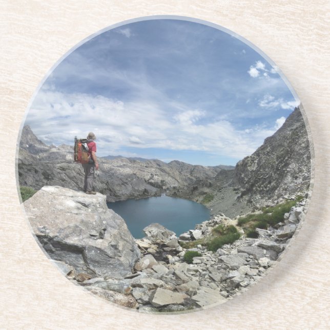 Dessous De Verre En Grès Lac Iceberg - Ansel Adams Wilderness - Sierra (Devant)