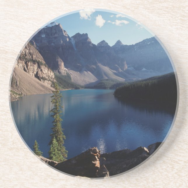 Dessous De Verre En Grès Lac Moraine, Parc national de Banff (Devant)