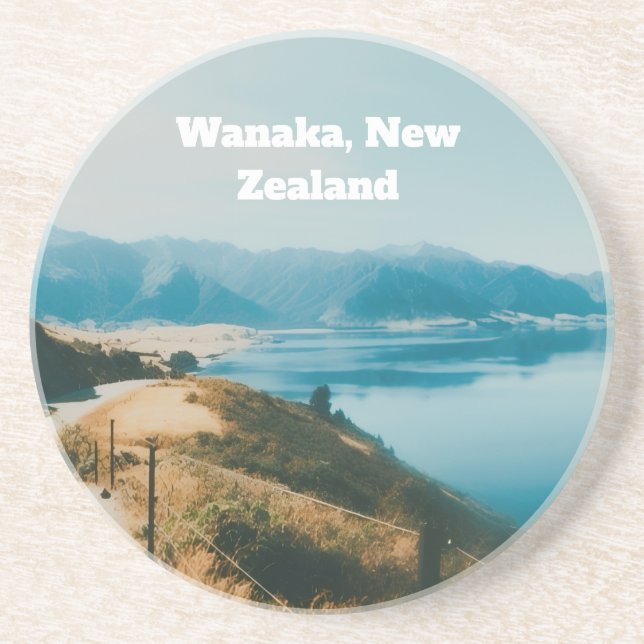 Dessous De Verre En Grès Lac Wanaka, Île du Sud, Nouvelle-Zélande (Devant)