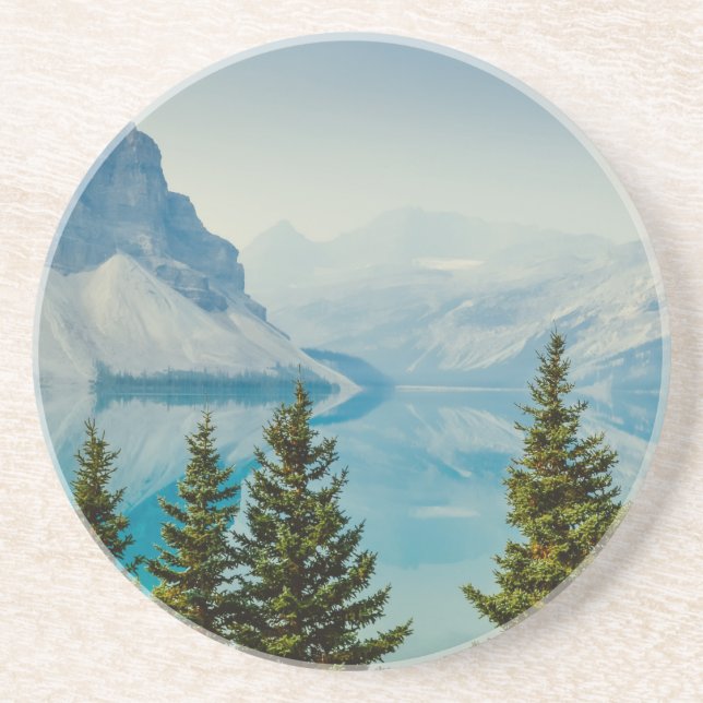 Dessous De Verre En Grès lacs de montagne (Devant)