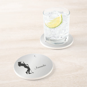 Dessous De Verre En Grès Ladies Golfer Personal