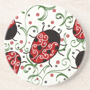Dessous De Verre En Grès Ladybug