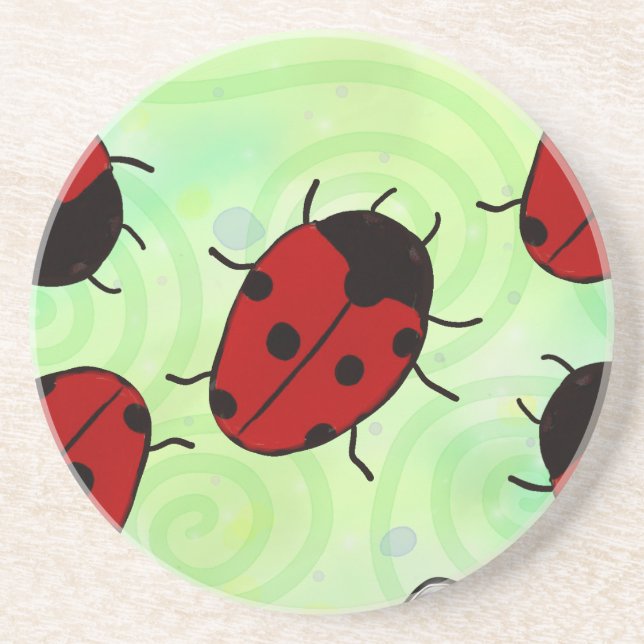 Dessous De Verre En Grès Ladybug (Devant)
