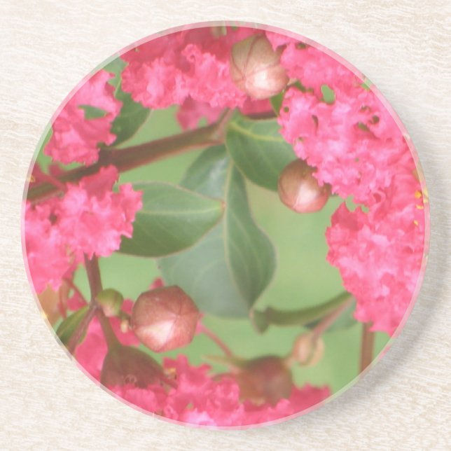 Dessous de verre en grès Lagerstroemia (Devant)