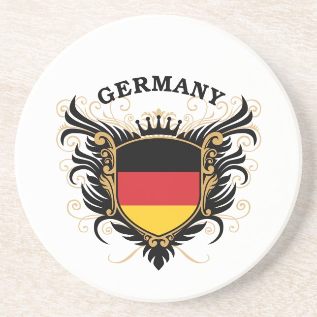 Dessous De Verre En Grès L'Allemagne (Devant)