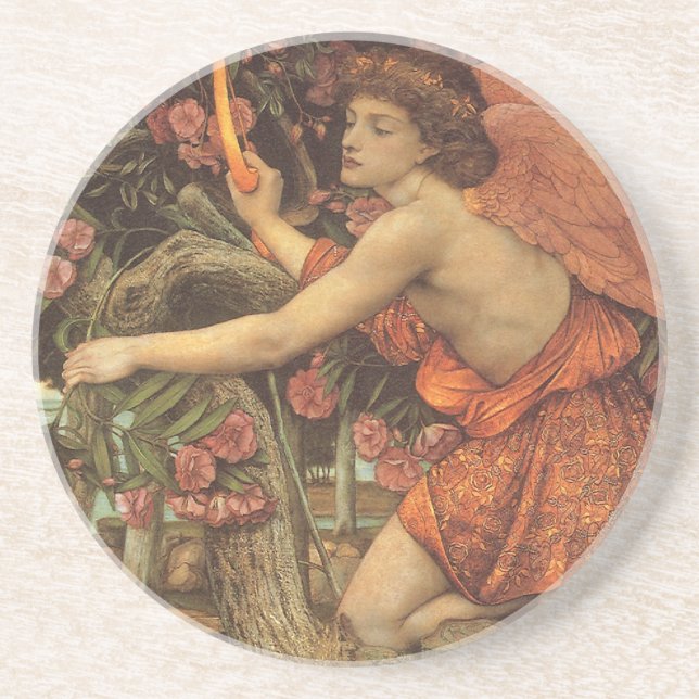 Dessous De Verre En Grès L'Amour et la Jeune Fille par John Stanhope (Devant)