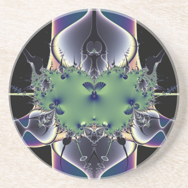 Dessous De Verre En Grès Lampe violette (Devant)