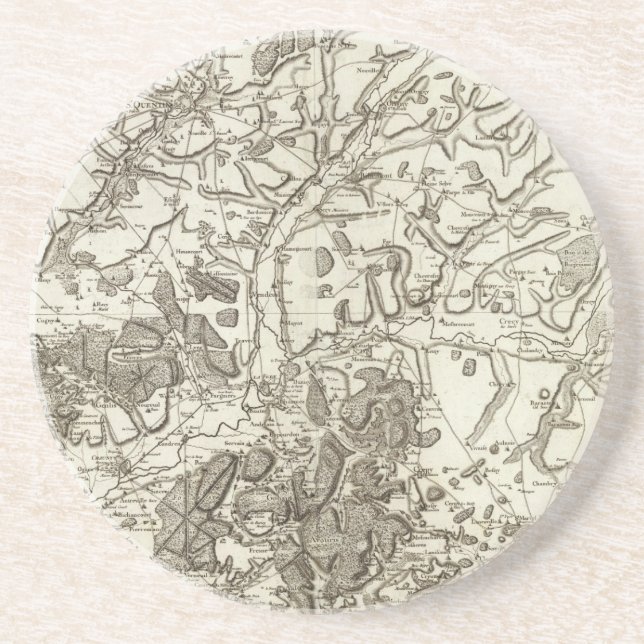 Dessous De Verre En Grès Laon, Noyon (Devant)