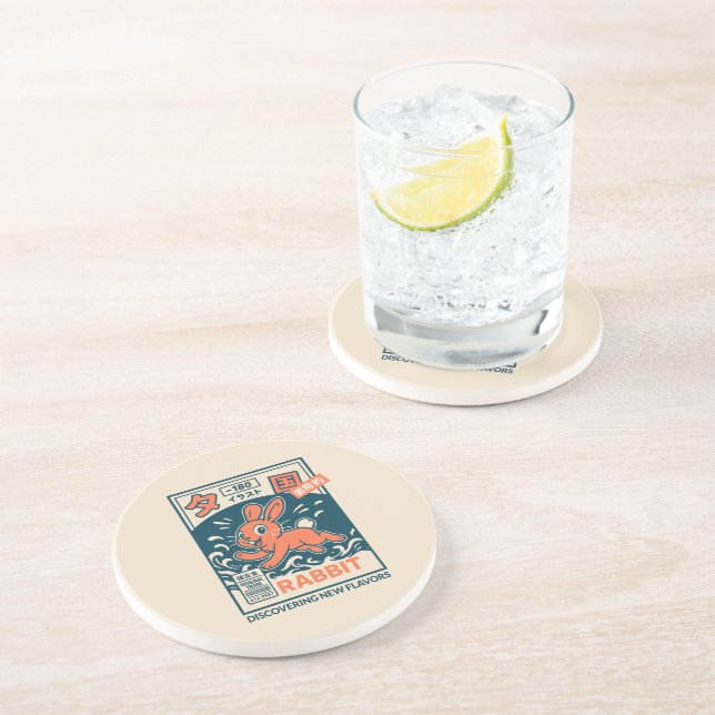 Dessous De Verre En Grès Lapin Manga (Côté)