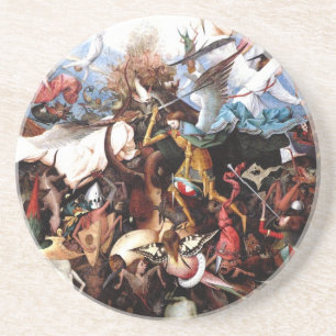 Dessous De Verre En Grès L'automne de Bruegel "des anges rebelles" (1562)