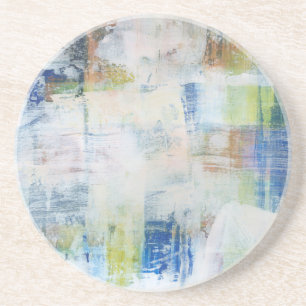 Dessous De Verre En Grès Lavage blanc III