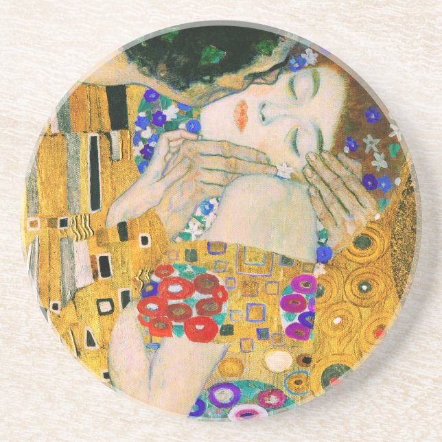 Dessous De Verre En Grès Le Baiser de Gustav Klimt (Devant)