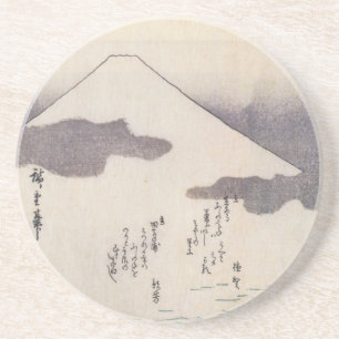 Dessous De Verre En Grès Le beau mont Fuji au Japon, circa des 1800s