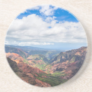 Dessous De Verre En Grès Le canyon de Waimea