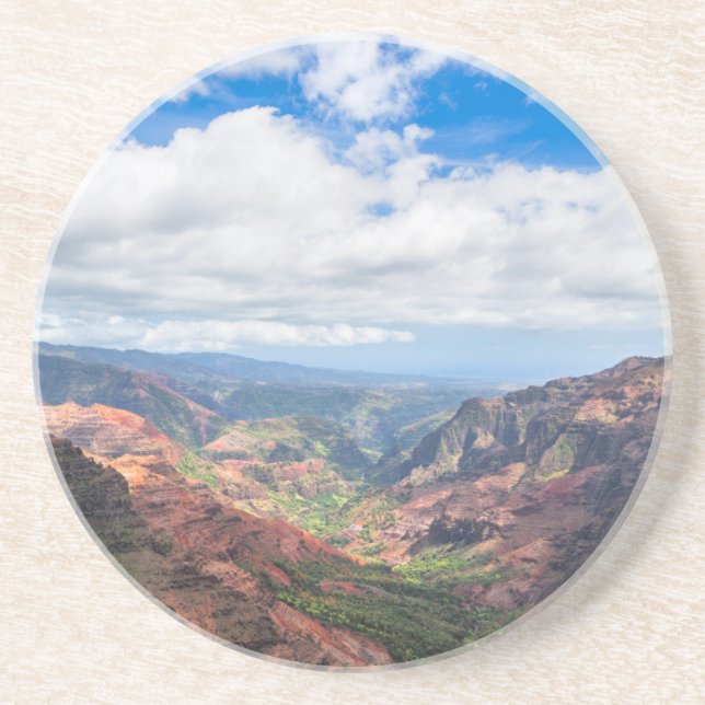 Dessous De Verre En Grès Le canyon de Waimea (Devant)