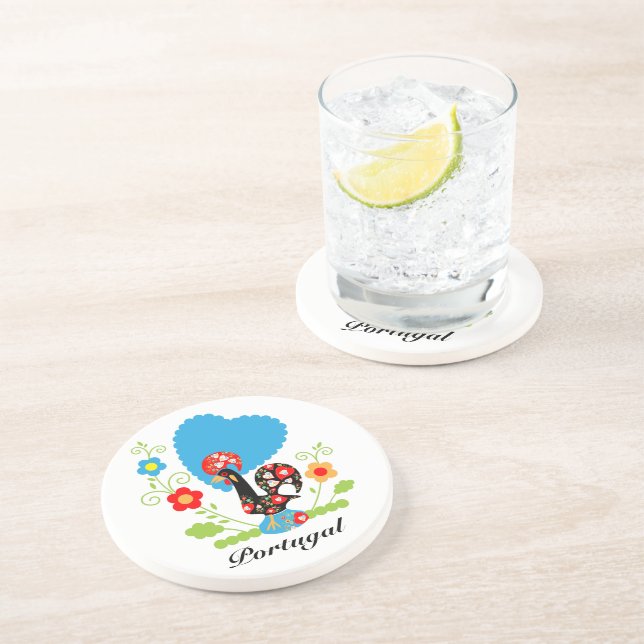 Dessous De Verre En Grès Le coq portugais (Côté)