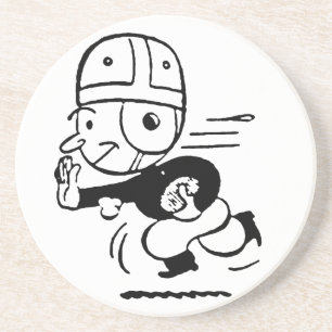 Dessous De Verre En Grès Le football démodé