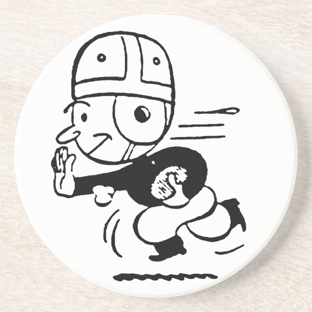 Dessous De Verre En Grès Le football démodé (Devant)