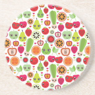 Dessous De Verre En Grès le fruit badine la pomme d'illustration