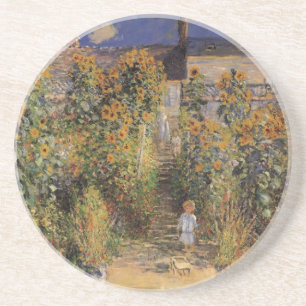 Dessous De Verre En Grès Le jardin de l'artiste à Vetheuil par Claude Monet