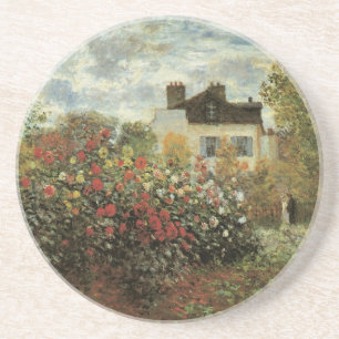 Dessous De Verre En Grès Le Jardin de Monet à Argenteuil de Claude Monet